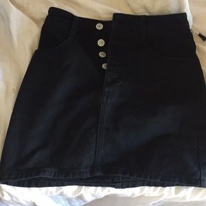 Black Brandy Melville Jean Skirt